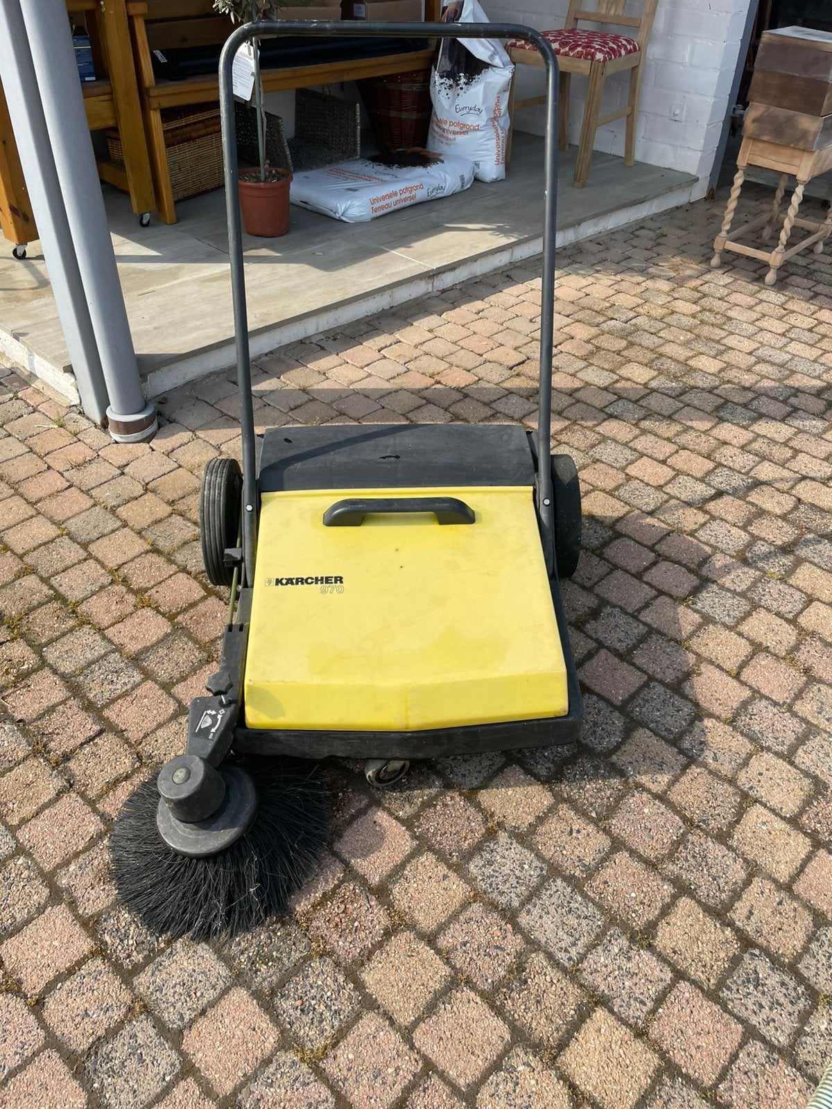 Karcher bladerveegmachine/ borstelmachine, Tuin en Terras, Ophalen, Gebruikt