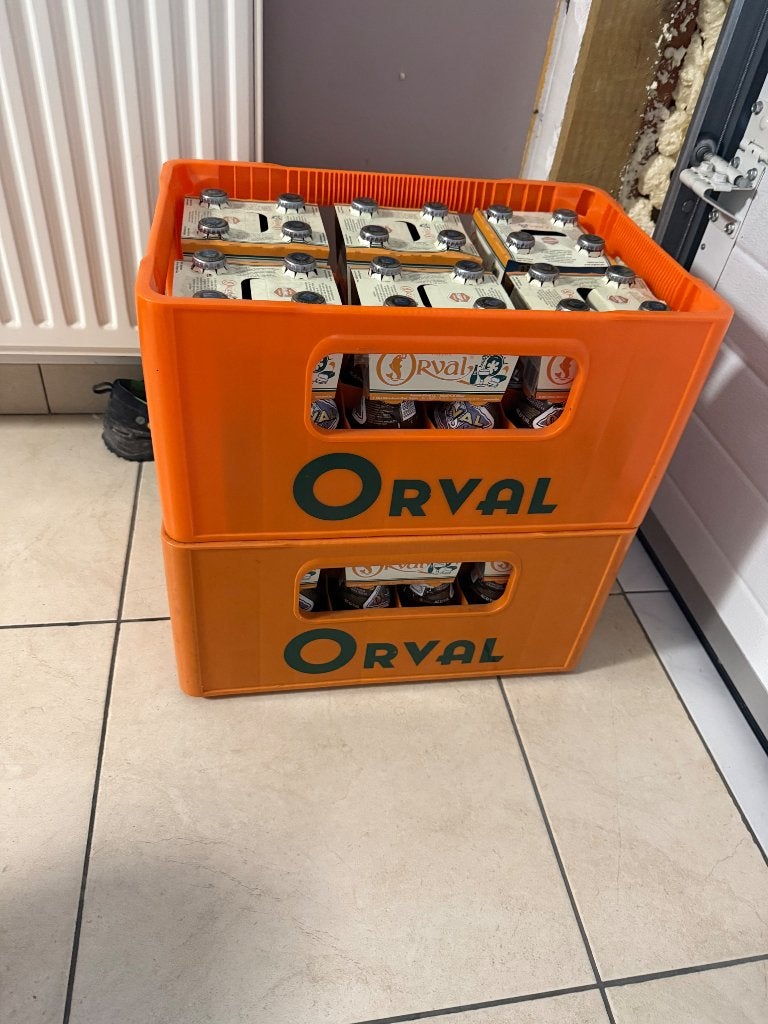 Gerijpte Orval 2019 – 2 bakken, Enlèvement, Utilisé, Bouteille(s), Autres marques