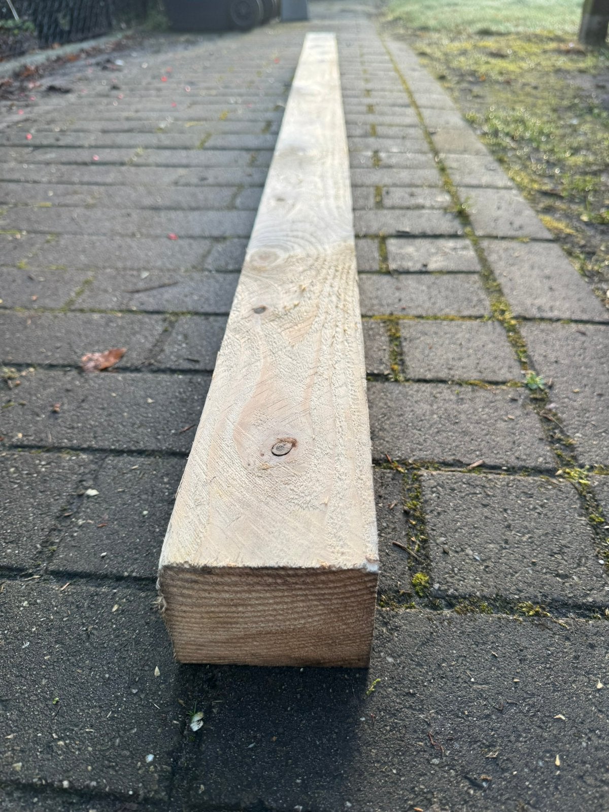 Stevige houten balken verschillende afmetingen(zie foto’s), Tuin en Terras, Ophalen, Zo goed als nieuw, 180 tot 250 cm, Balken
