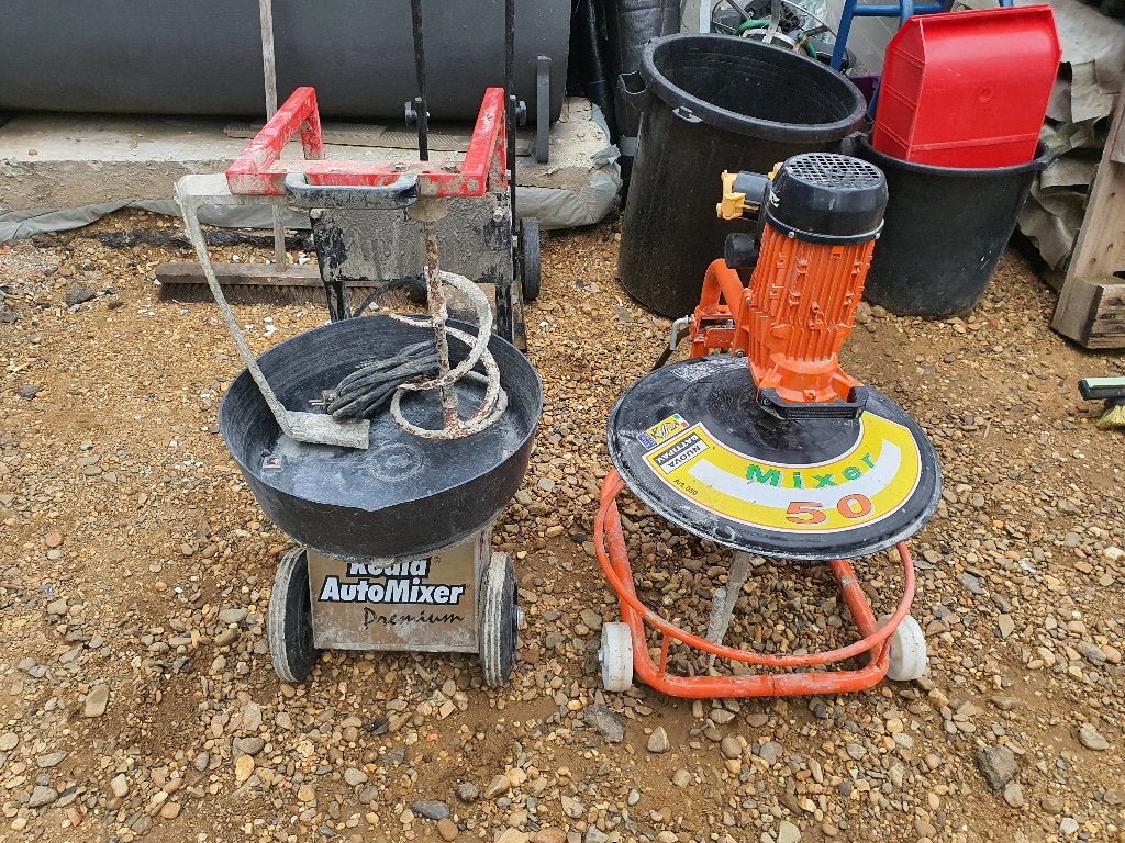 2 x adhésif Rodia Automixer Premium pour blocs de béton, Enlèvement, Comme neuf