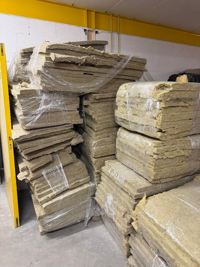 Steenwol 4cm, Doe-het-zelf en Bouw, Ophalen, 4 tot 8 cm, Steenwol, Zo goed als nieuw