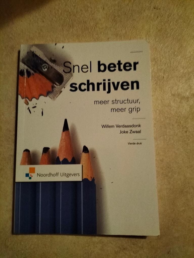 Snel Beter Schrijven – studieboek, Ophalen, Zo goed als nieuw, Hoger Onderwijs