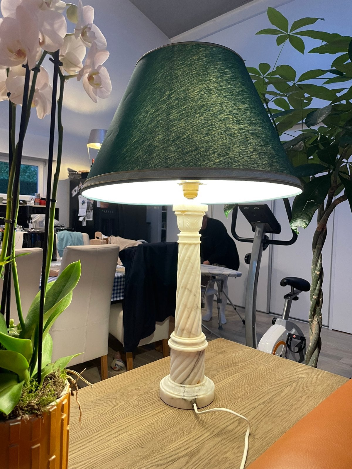 Klassevolle Marmeren Lamp, Ophalen, Zo goed als nieuw