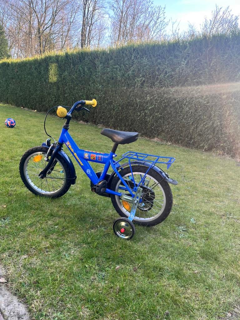 Kinderfiets met steunwieltjes, Ophalen, Zo goed als nieuw