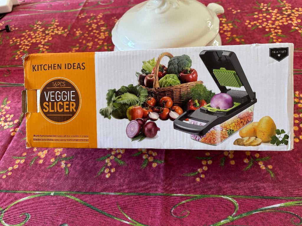 Râpe Multiple  Veggie slicer 16 pieces (Gray, 1) 16 pieces, Autres marques, Autres types, Comme neuf, Gris