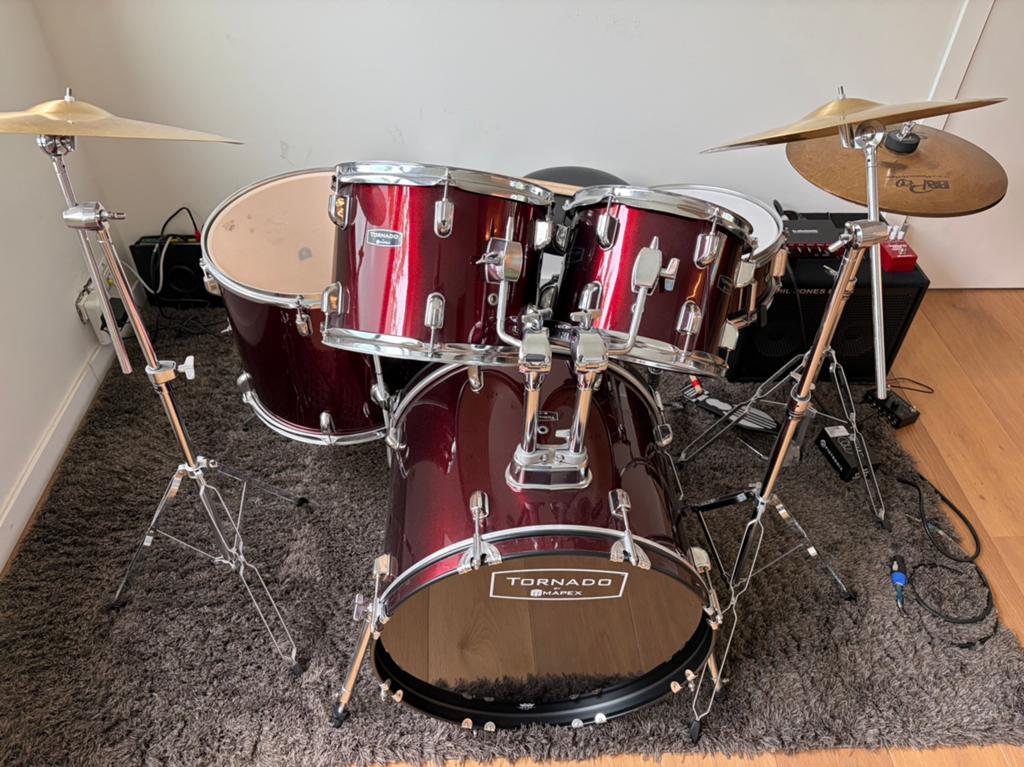 Drumstel Mapex Tornado, Muziek en Instrumenten, Drumstellen en Slagwerk, Ophalen, Gebruikt, Overige merken