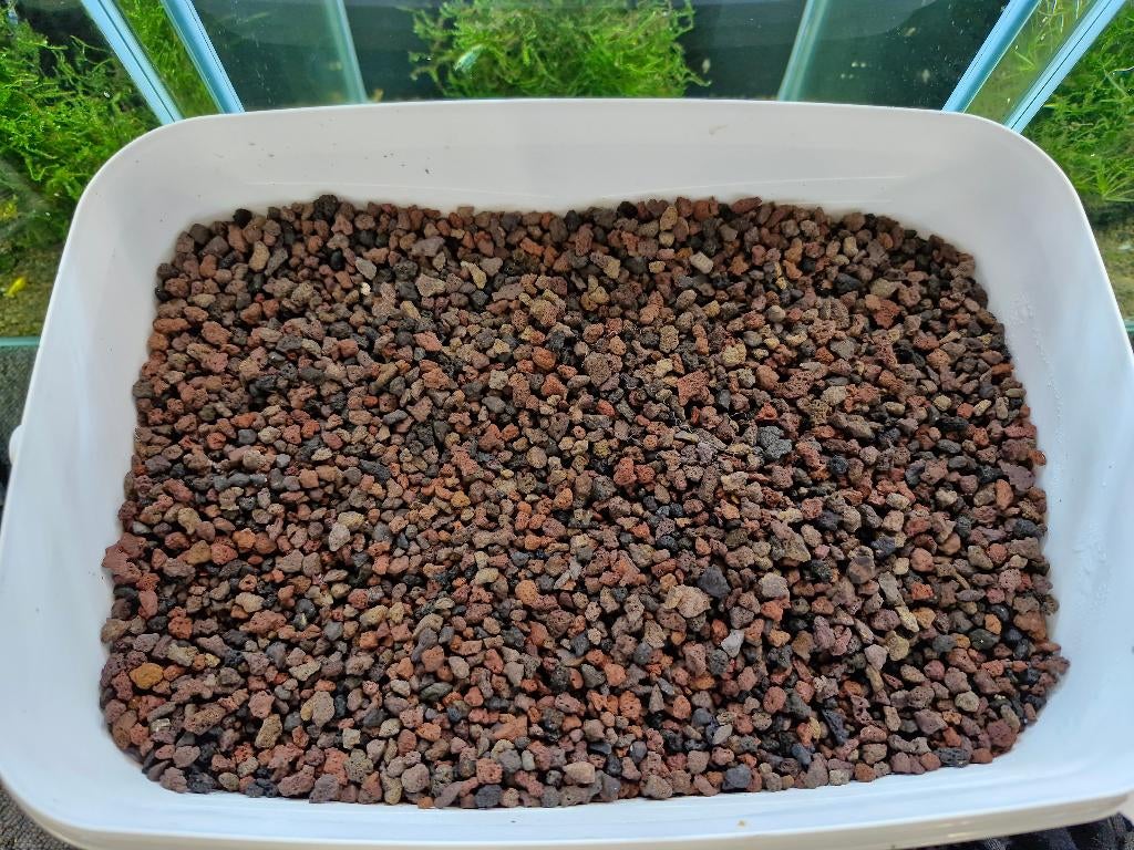 Fijne lavasteentjes Aquarium, Dieren en Toebehoren, Vissen | Aquaria en Toebehoren, Ophalen, Zo goed als nieuw, Grind, Zand of Voedingsbodem
