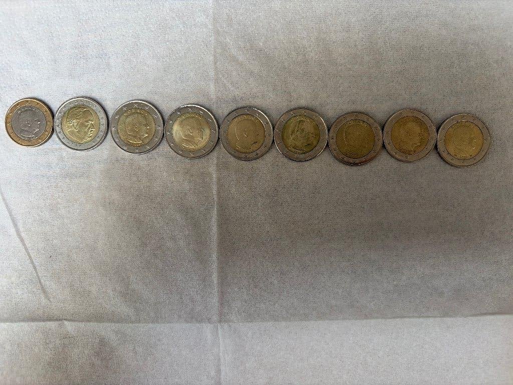 Lot de 8 pièces de 2 euros de Monaco., Enlèvement, Monnaie