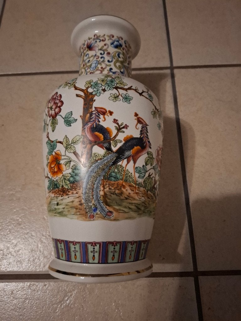 Chinese vaas, Ophalen, Overige materialen, Nieuw, Wit