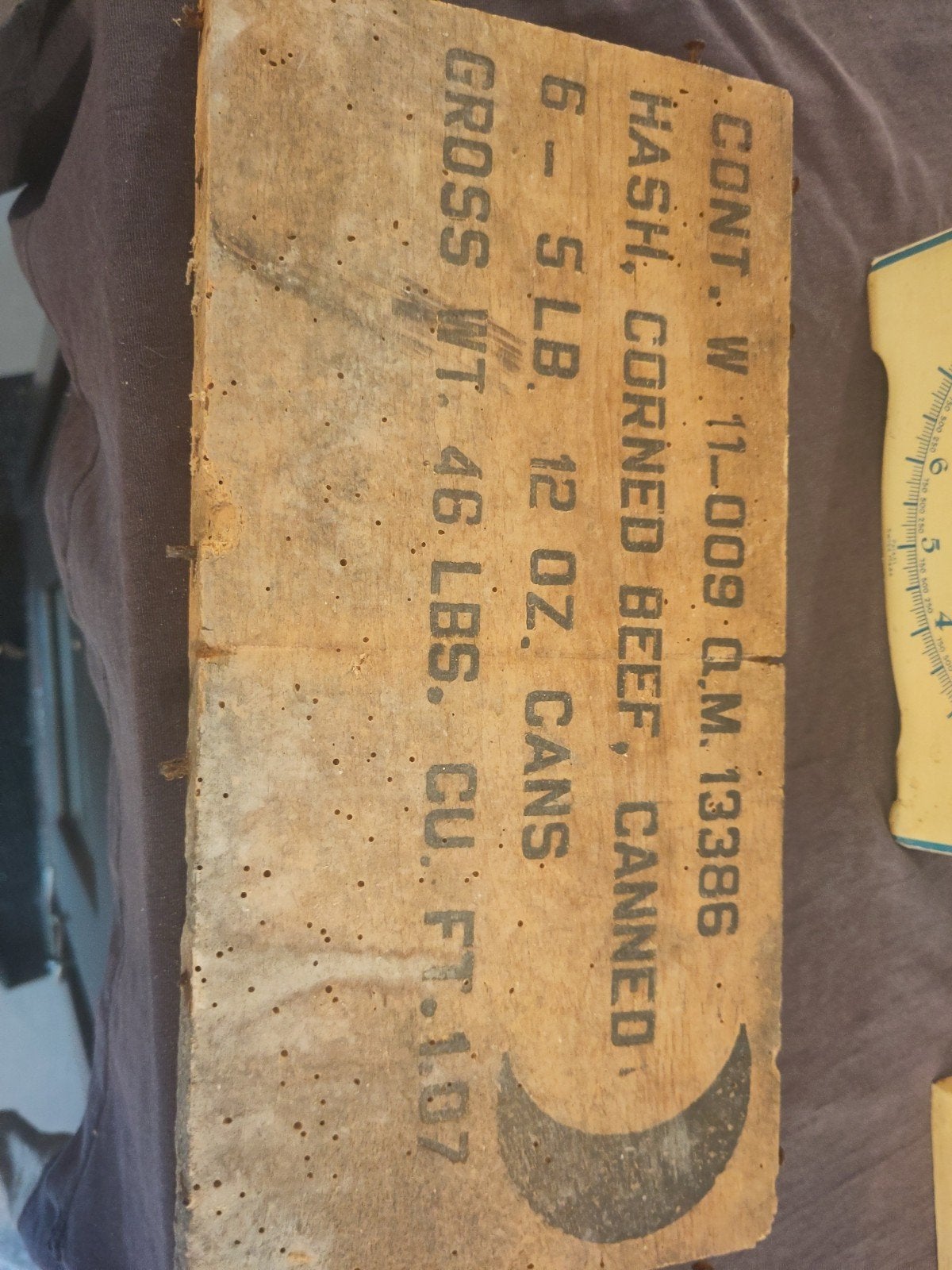 partie d'une caisse de rations us ww2, Collections, Enlèvement