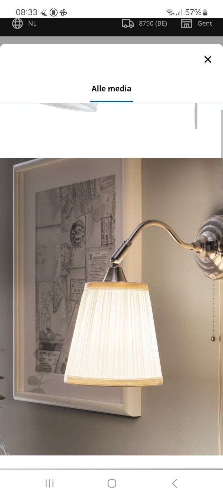 Muurlampje ikea, Huis en Inrichting, Lampen | Wandlampen, Ophalen