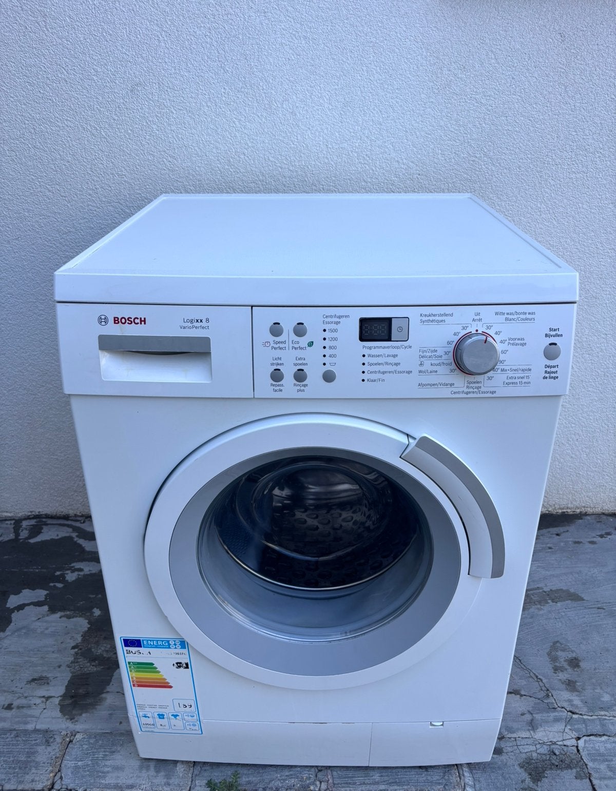 Wasmachine bosch, 1200 à 1600 tours, Comme neuf, Chargeur frontal, Enlèvement