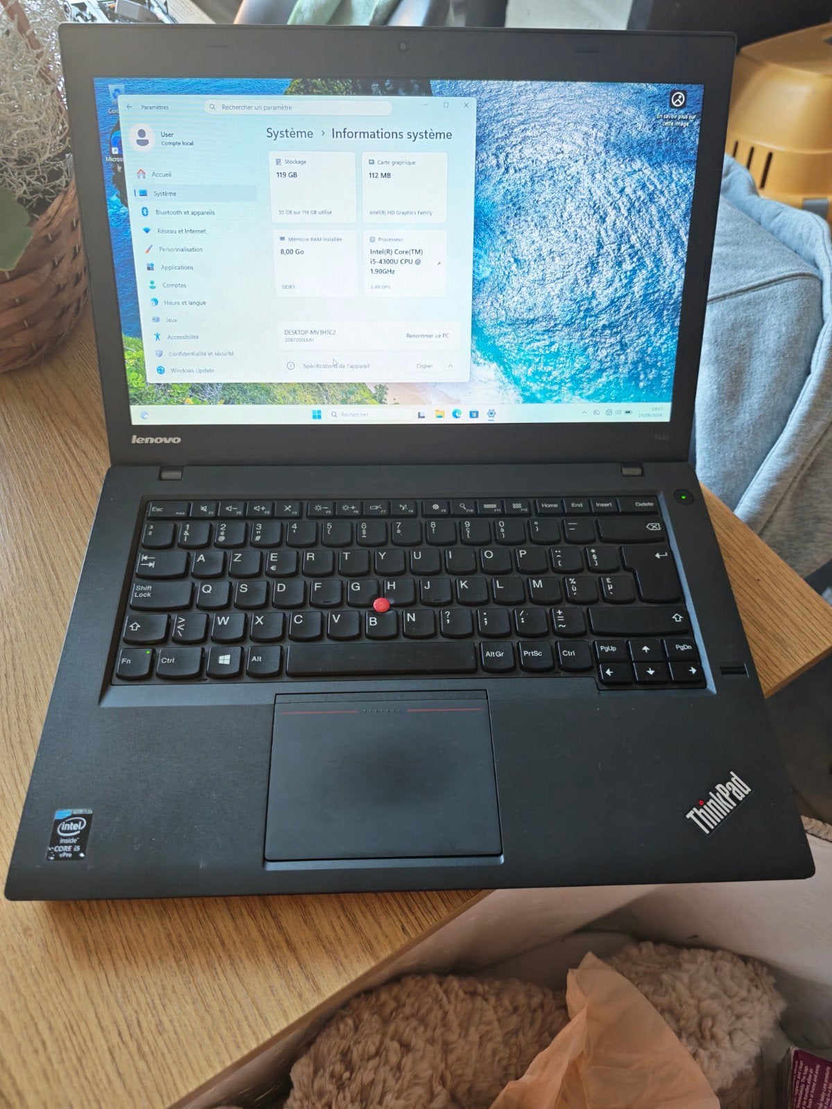 Lenovo thinkpad 14", Enlèvement ou Envoi, SSD