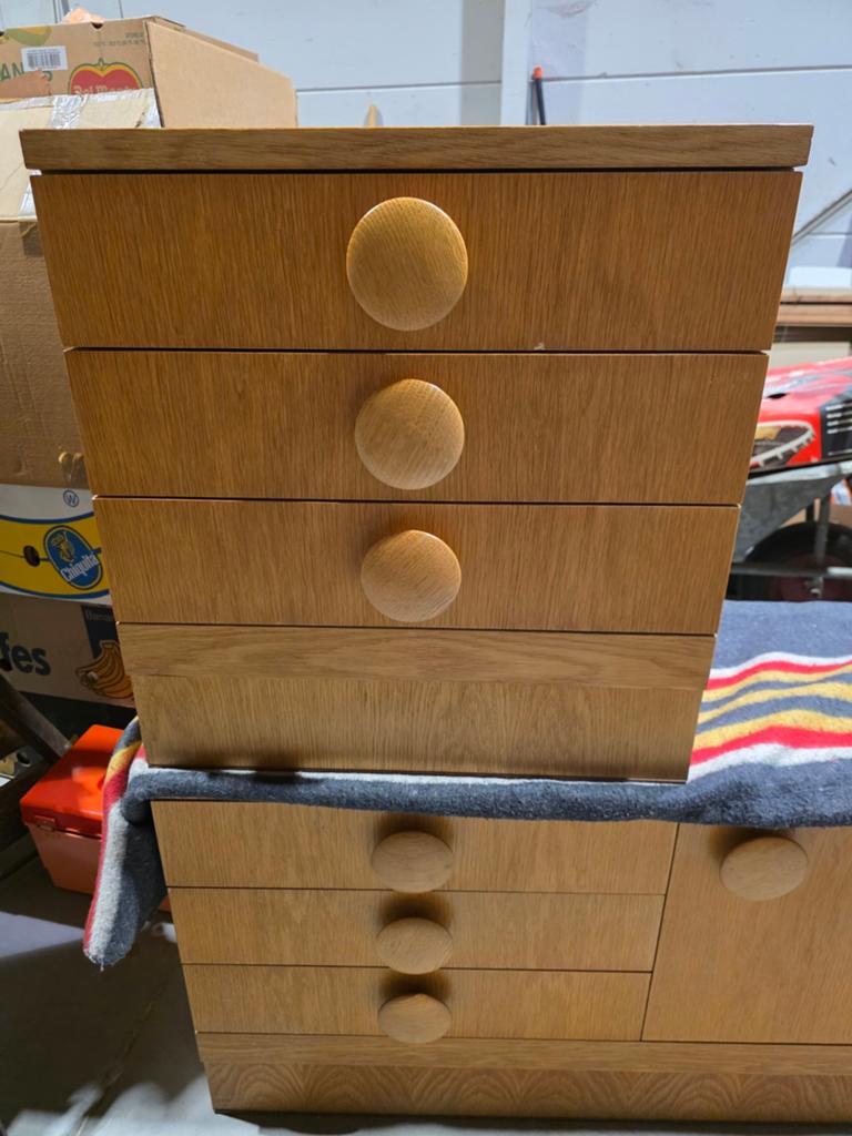 Vintage nachtkastjes met gebruikssporen, Ophalen