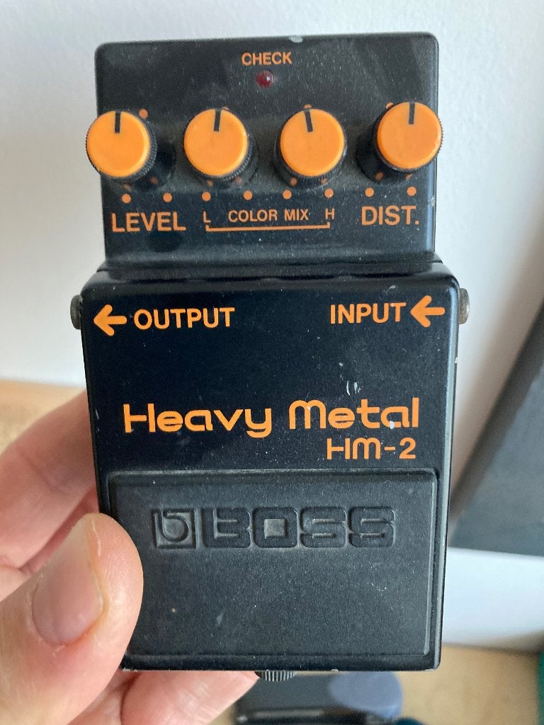 BOSS HEAVY METAL HM-2 - MADE IN JAPAN, Muziek en Instrumenten, Effecten, Ophalen, Gebruikt, Distortion, Overdrive of Fuzz