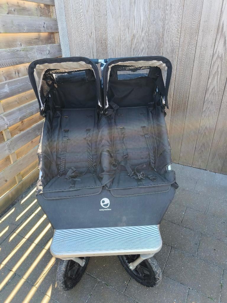 Dubbele buggy easywalker, Kinderen en Baby's, Ophalen, Gebruikt, Overige merken, Verstelbare rugleuning
