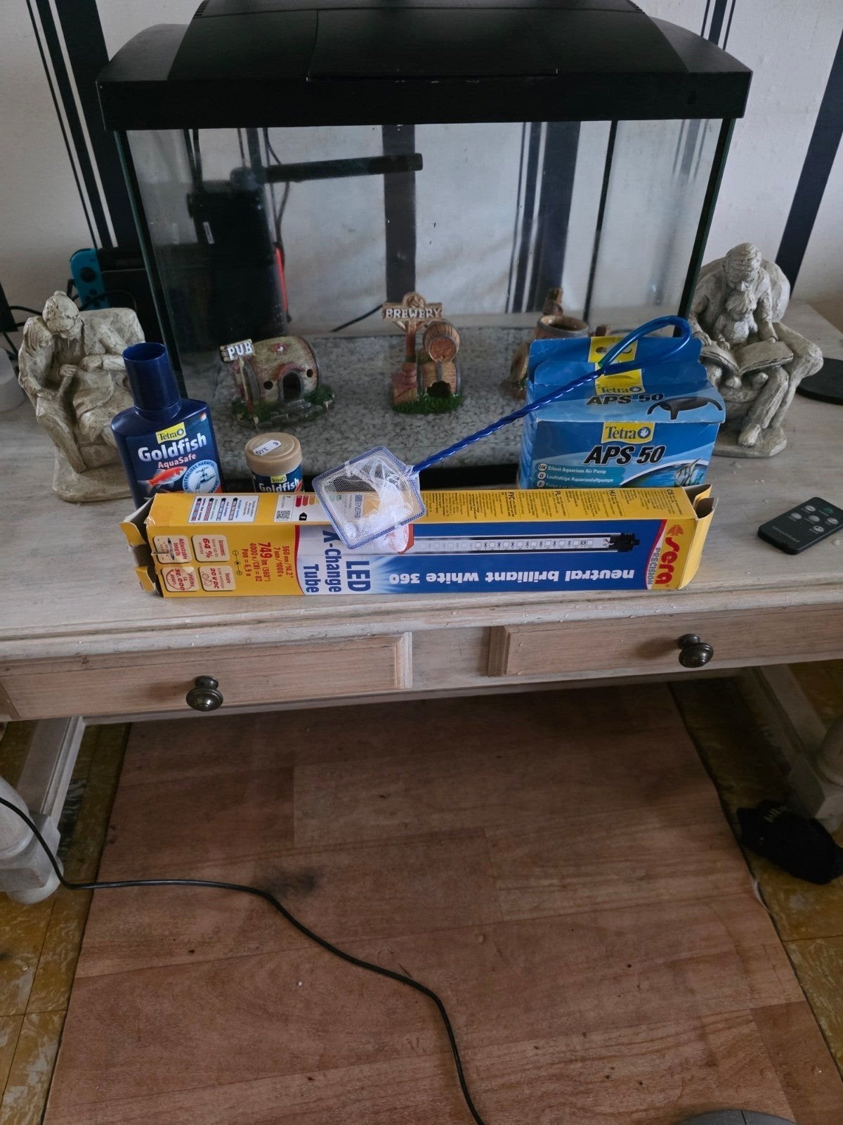aquarium, Enlèvement, Decoratie