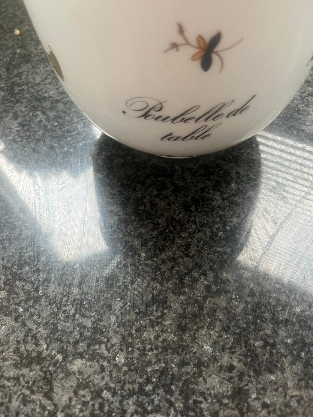 Poubelle de table, Ophalen, Zo goed als nieuw, Porselein, Overige typen