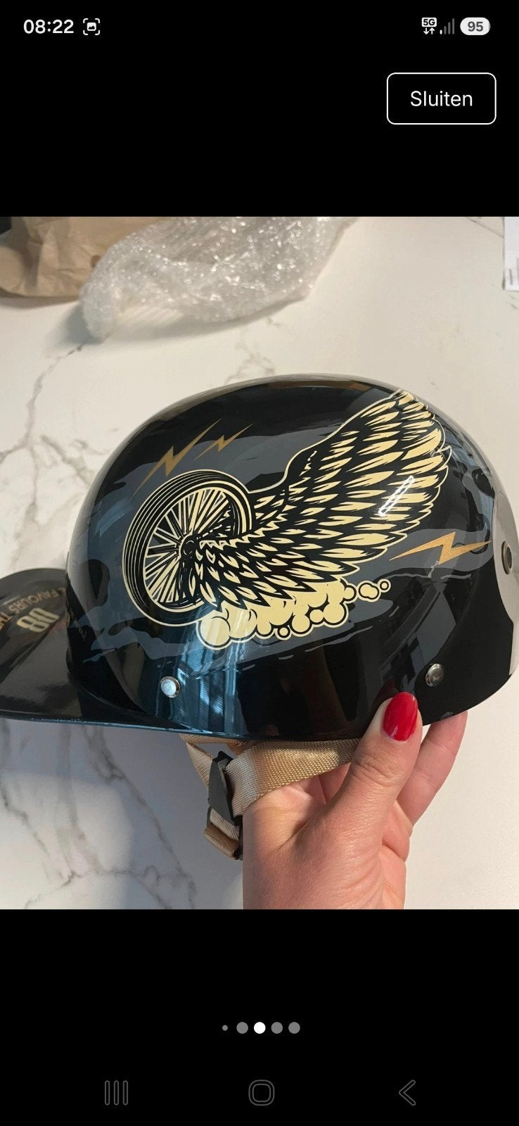mophedhelm nieuw, Motoren, Ophalen of Verzenden, XL