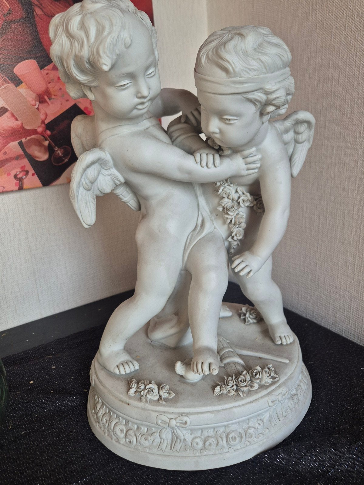 porselein biscuit beeld "falconet", Antiek en Kunst, Ophalen of Verzenden