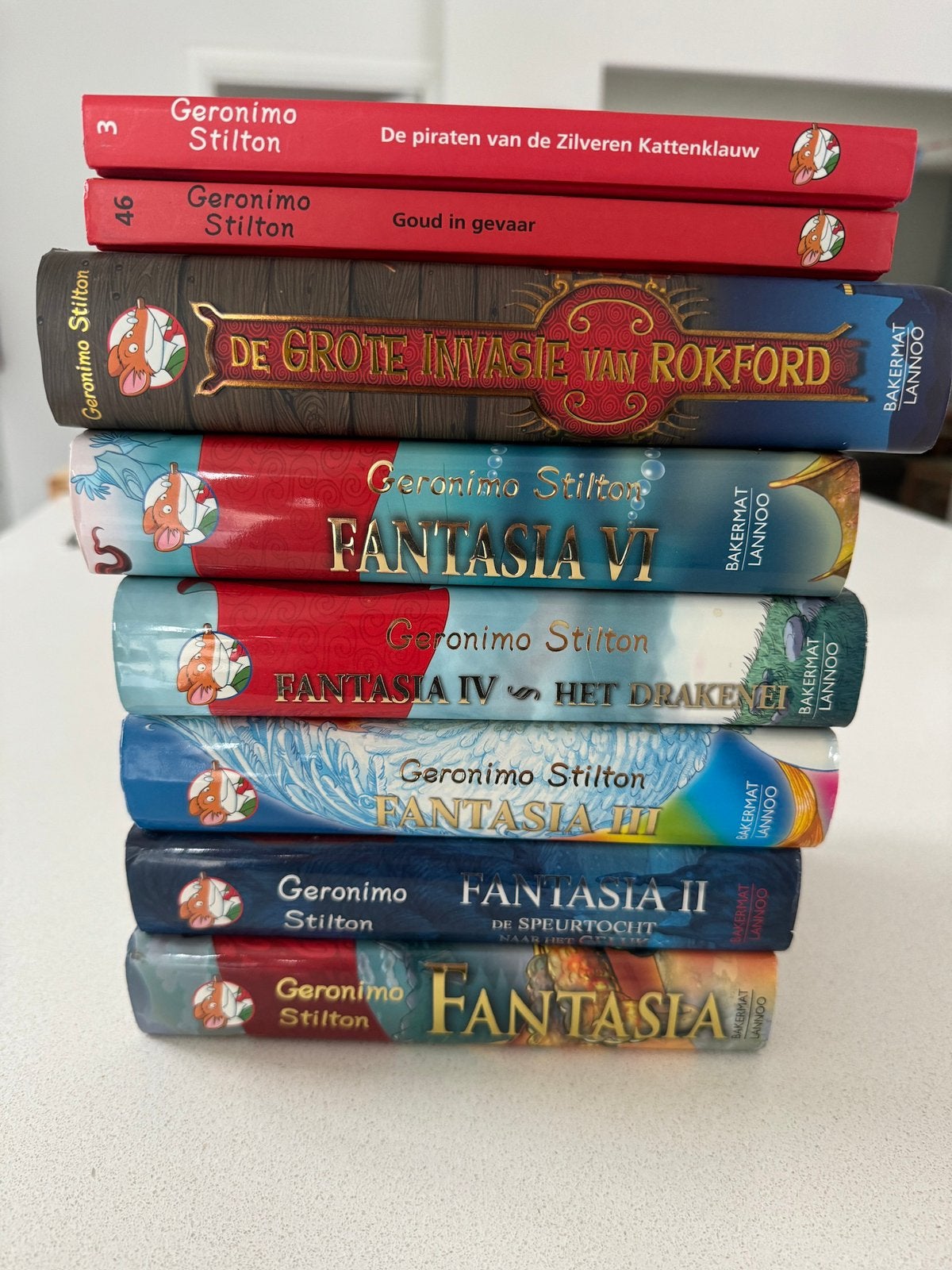 Geronimo stilton reeks fantasia boeken + extra, Boeken, Ophalen, Zo goed als nieuw