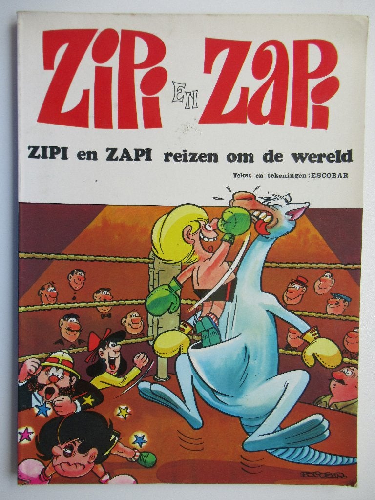 zipi en zapi...nr.1...reizen om de wereld........1st, Boeken, Stripverhalen, Ophalen of Verzenden, Gelezen