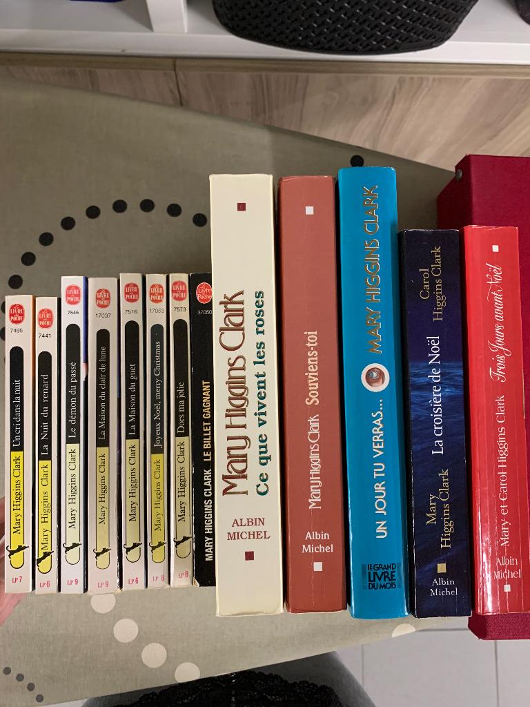 13 Livres Mary Higgins Clark: 8 poche et 5 grand format - FR, Boeken, Detectives, Ophalen of Verzenden, Gelezen, Mary Higgins Clark