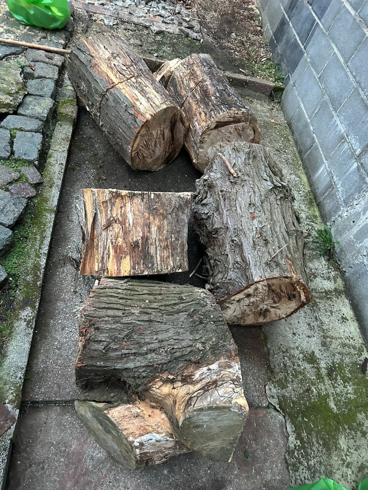 troncs d'arbres gratuitement, Enlèvement