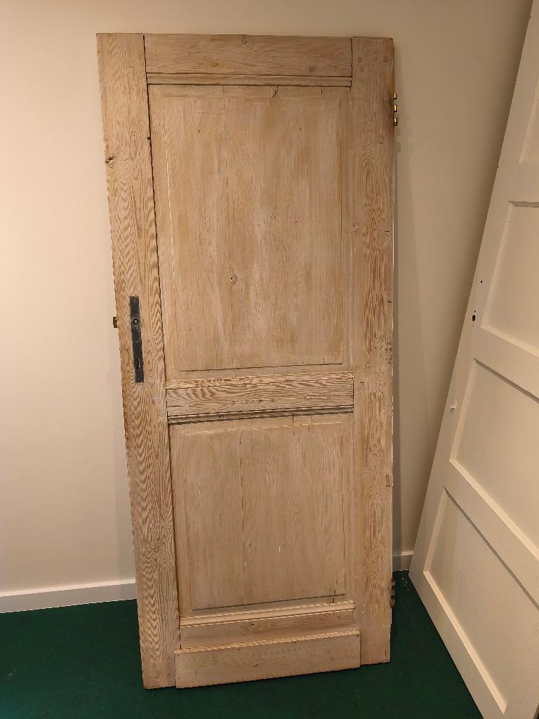 Massief eiken deur, Doe-het-zelf en Bouw, Deuren en Vliegenramen, Ophalen, Minder dan 80 cm, Binnendeur, Minder dan 200 cm
