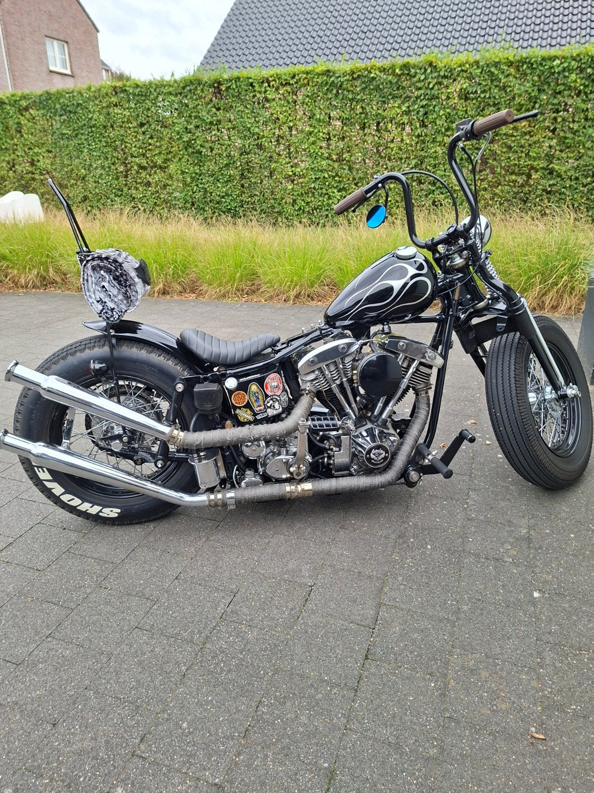 HD Shovelhead old skool chopper '76, Motoren, 2 cilinders, Chopper, Gebruikt, Particulier