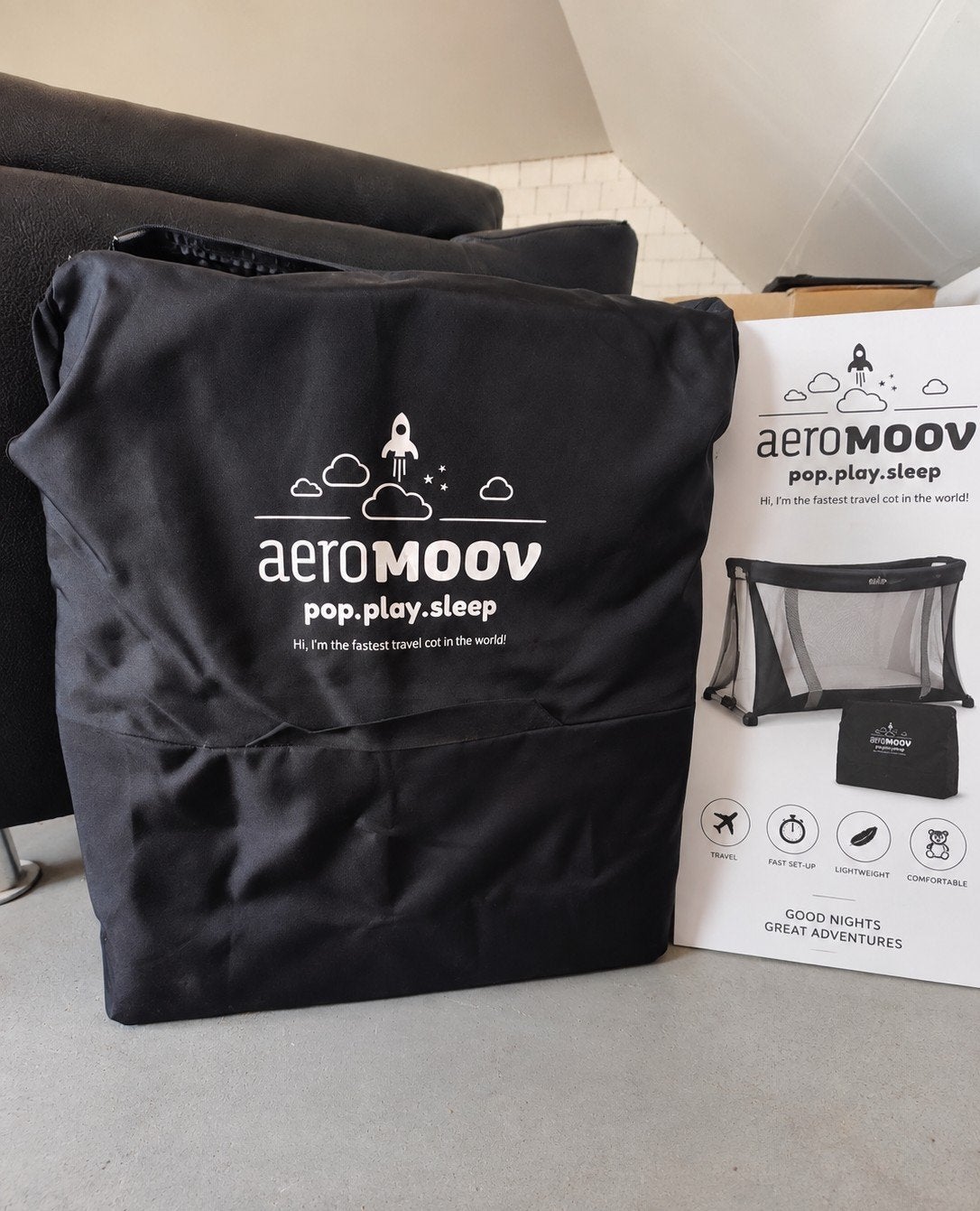 Dit is een AeroMoov Instant Travel Cot / reisbedje, Ophalen, Reisbedje