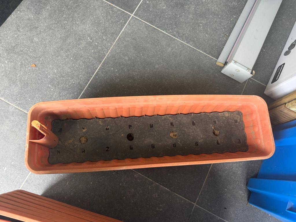Bloembakken, Tuin en Terras, Bloembakken en Plantenbakken, Ophalen, Gebruikt, Rechthoekig, Kunststof