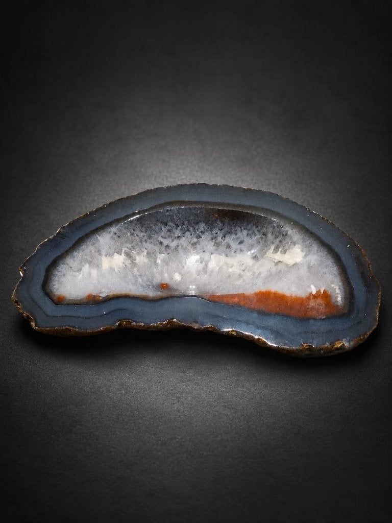 Geode van natuurlijke agaat in asbak, Verzamelen, Ophalen, Mineraal