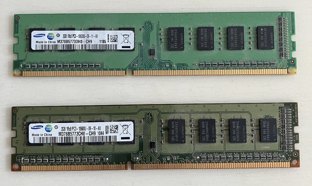Samsung 2GB 1Rx8 PC3, Computers en Software, RAM geheugen, Ophalen, Gebruikt, Overige soorten, PC3