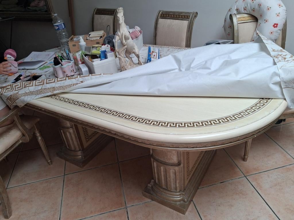 Salon tafel met 4 stoelen, Ophalen