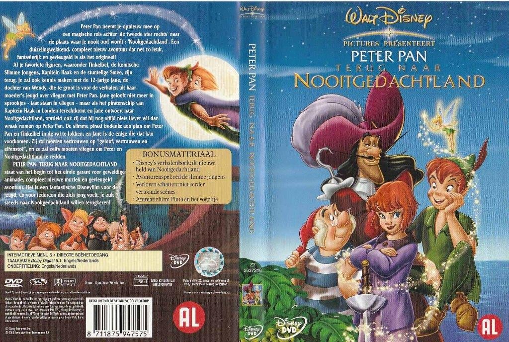 Peter Pan terug naar Nooitgedachtland(Walt Disney), Alle leeftijden, Ophalen of Verzenden, Zo goed als nieuw, Avontuur