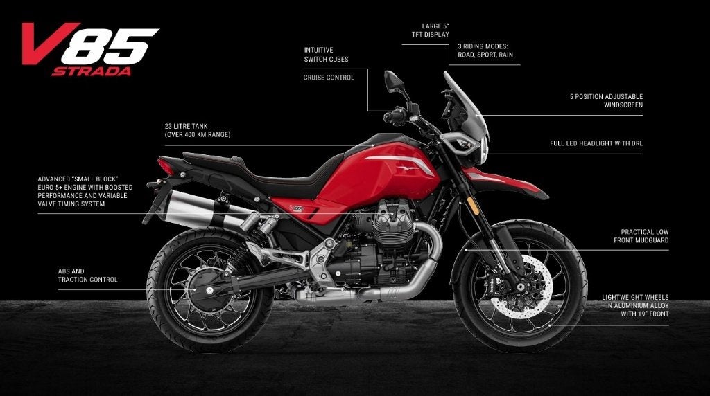 Moto Guzzi V85 Travel, Motoren, Motoren | Moto Guzzi, 2 cilinders, Nieuw, Motorrijbewijs A, Bedrijf