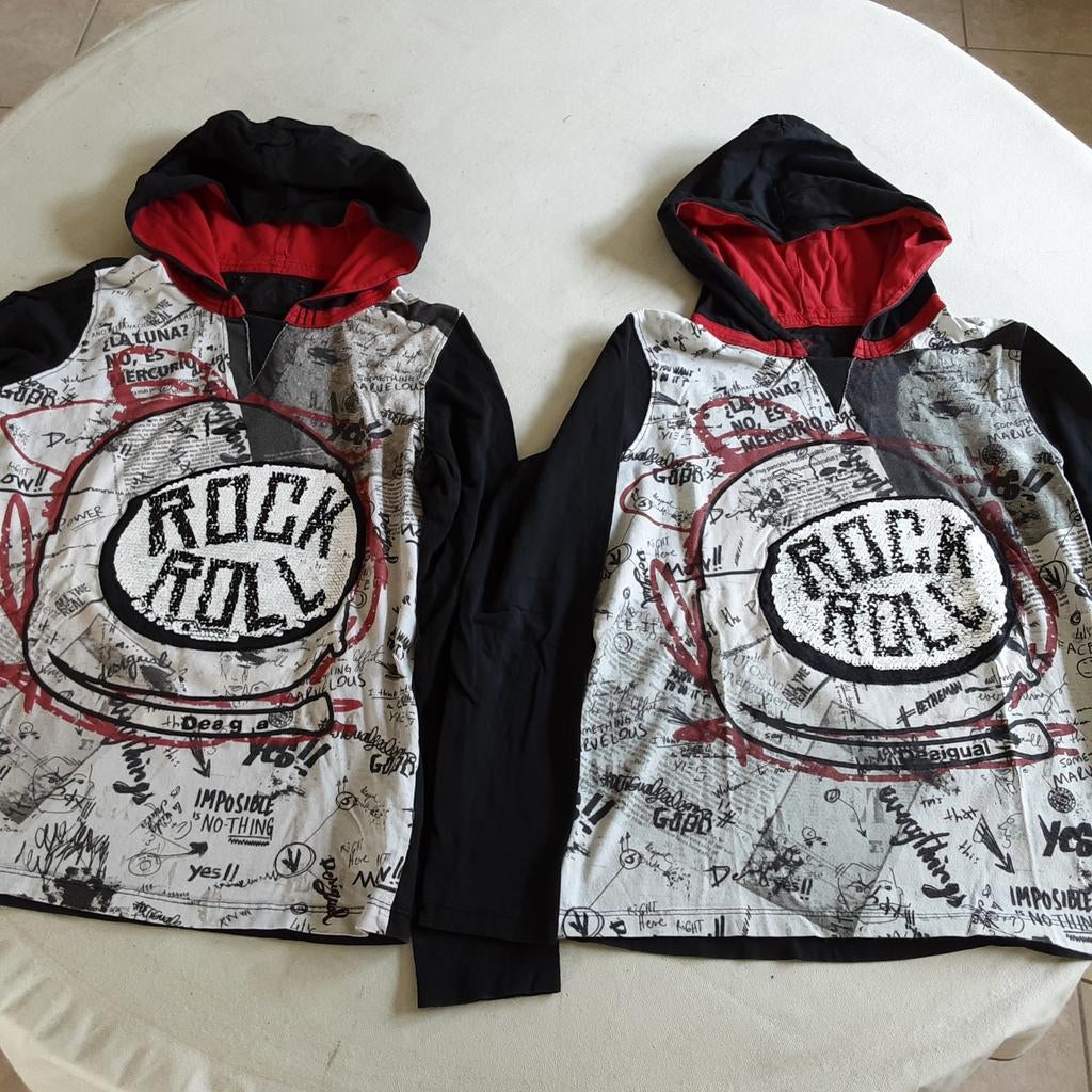2 shirts Maat 146merk Desigual, Ophalen of Verzenden
