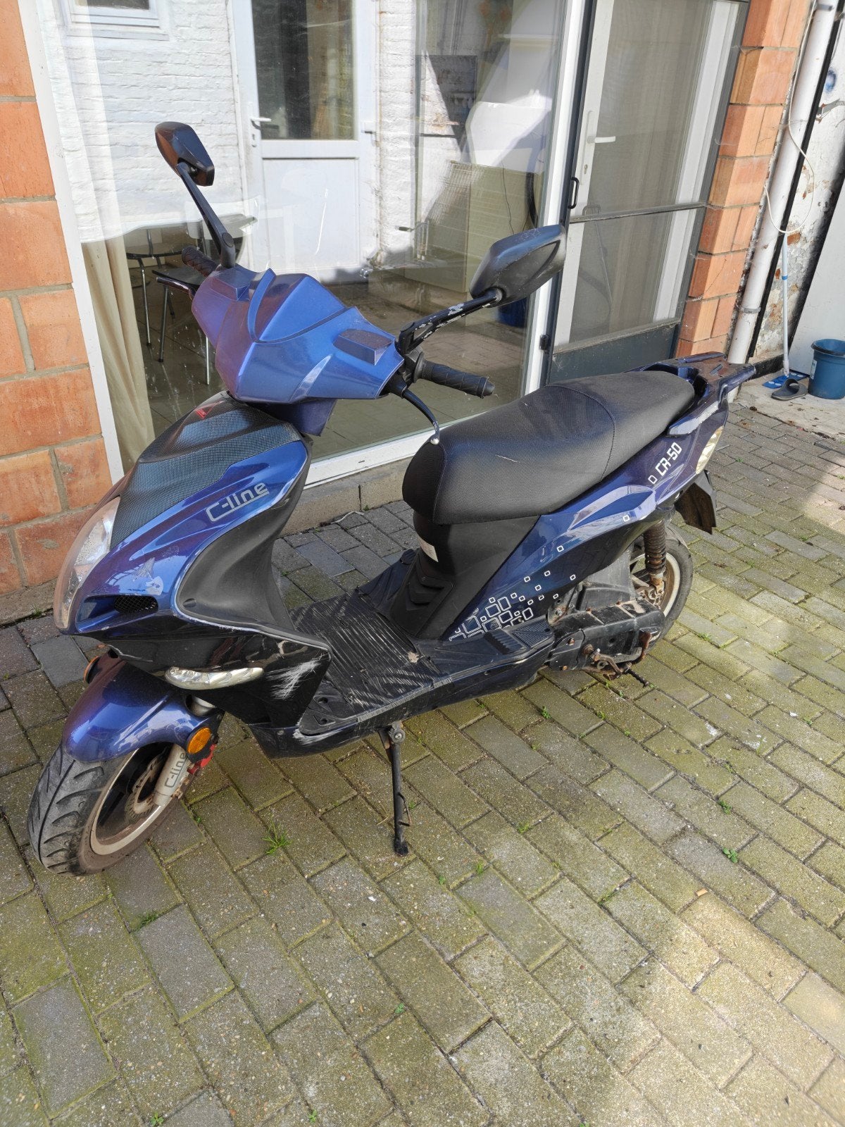 Brommer , Turbho 50 Cc Donker blauwe en zwart, Ophalen