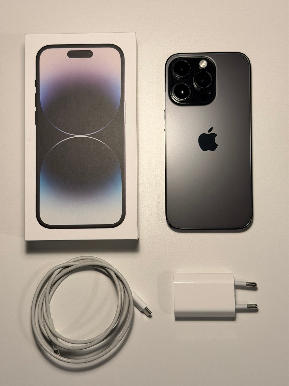 iPhone 14 Pro origineel met doos en oplader, Telecommunicatie, Ophalen of Verzenden, Gebruikt, 128 GB, IPhone 14 Pro
