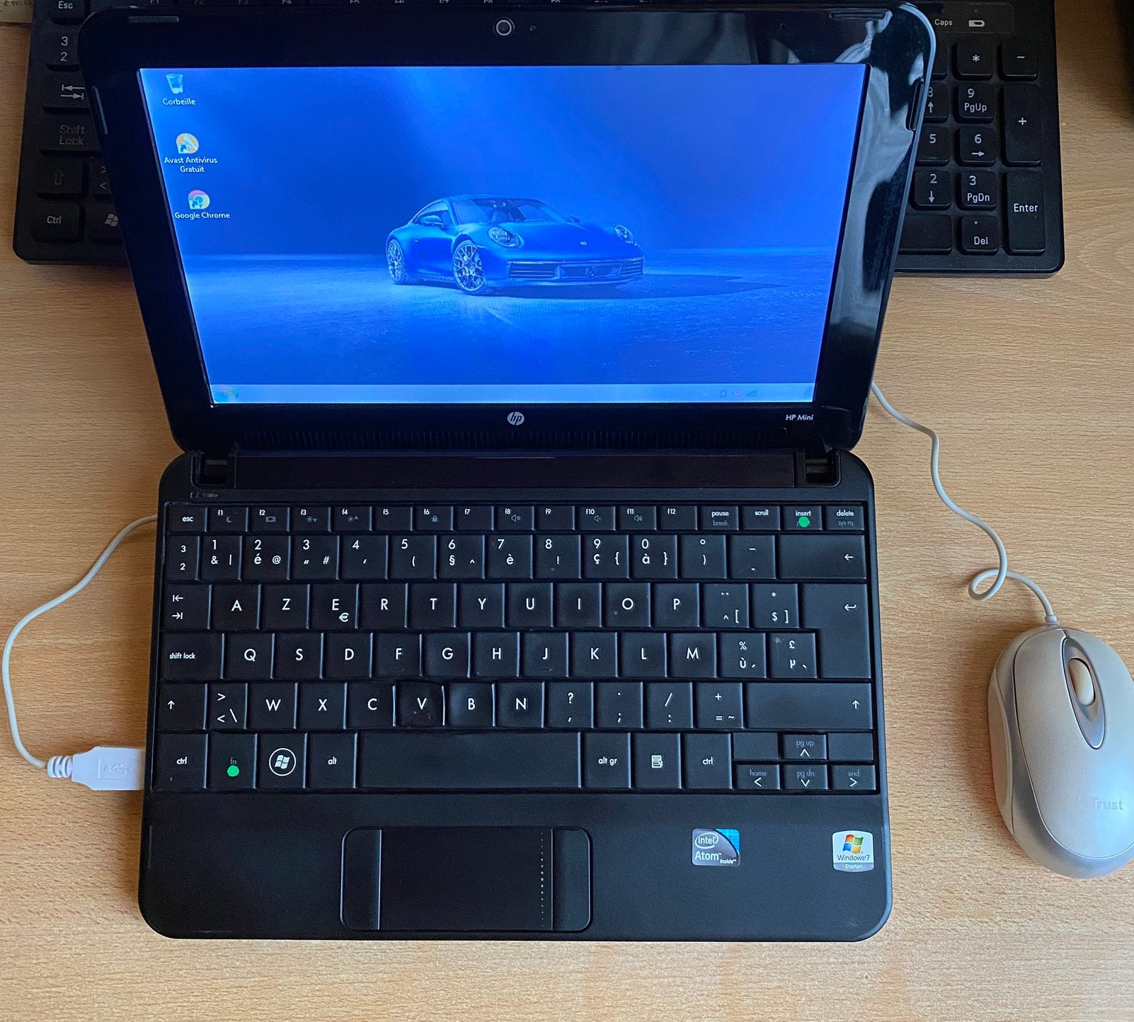HP 11 inch minicomputer met oplader+muis+hoesje, Computers en Software, Windows Laptops, Zo goed als nieuw, 11 inch, Minder dan 2 Ghz
