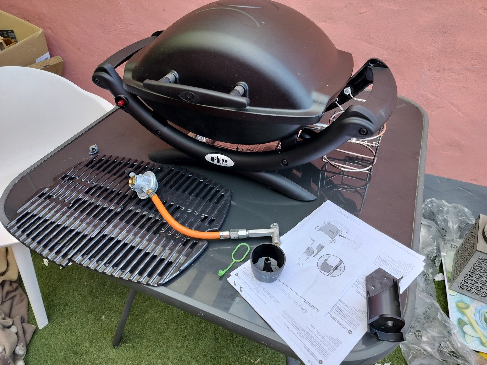 Weber Q1000 portable gas BBQ met onderstel (NIEUW!), Tuin en Terras, Gasbarbecues, Ophalen of Verzenden, Nieuw, Weber