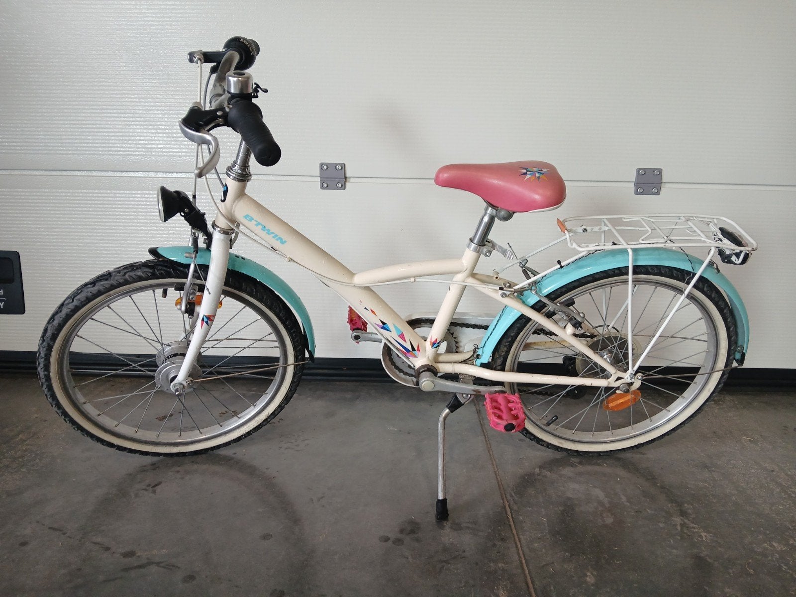 meisjesfiets BTWIN 20 inch, Vélos & Vélomoteurs, Enlèvement, Comme neuf, 20 pouces, Frein à main