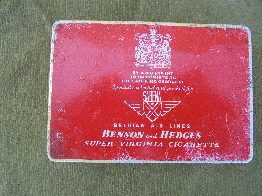 boite vide  a cigarettes fournie pour la sabena, Enlèvement ou Envoi, Utilisé