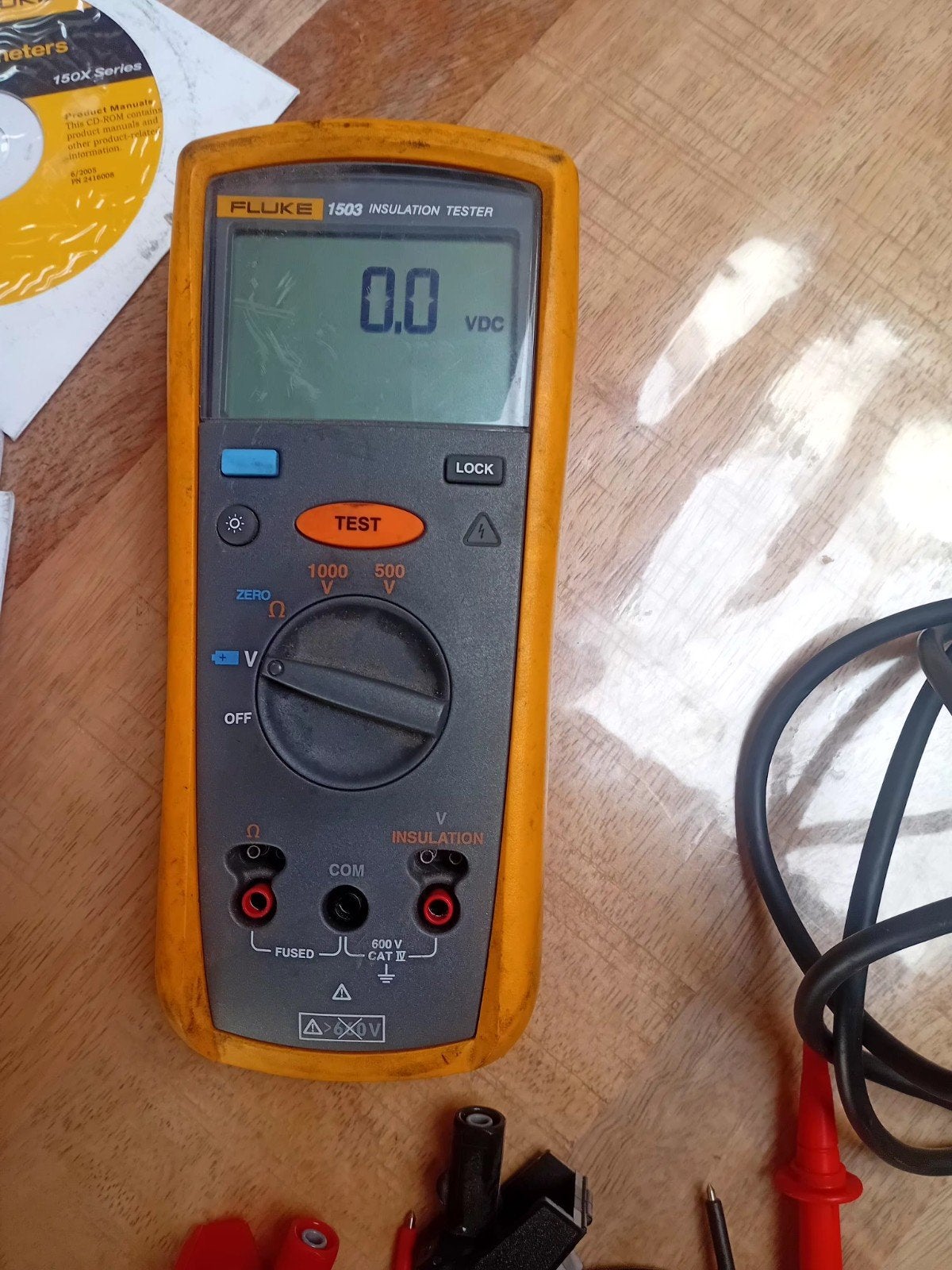 1503 insulation tester, Enlèvement