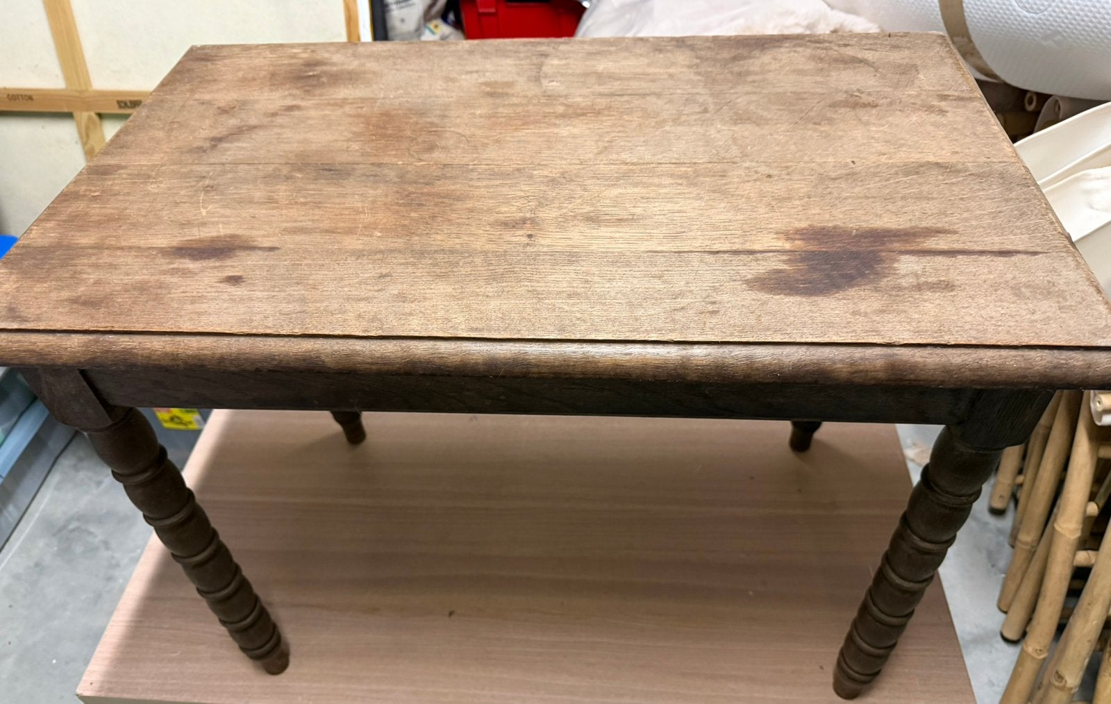 Vol houten salontafel, Minder dan 50 cm, Gebruikt, 50 tot 100 cm, Tot twee personen
