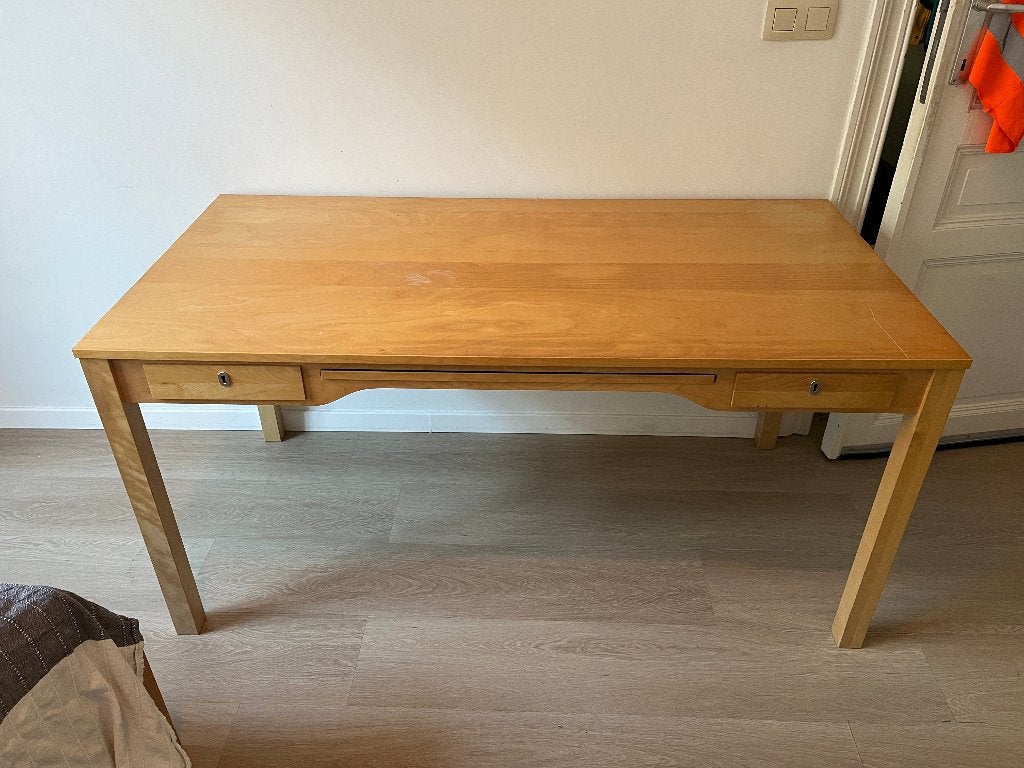 grand bureau en bois IKEA, 150 cm, Enlèvement, Utilisé, IKEA