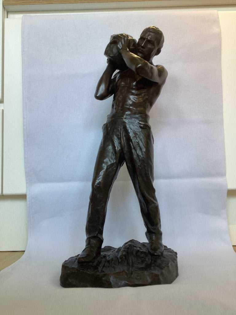 Bronzen beeld getekend Ettore Ferrari. 120/EEa., Antiek en Kunst, Ophalen
