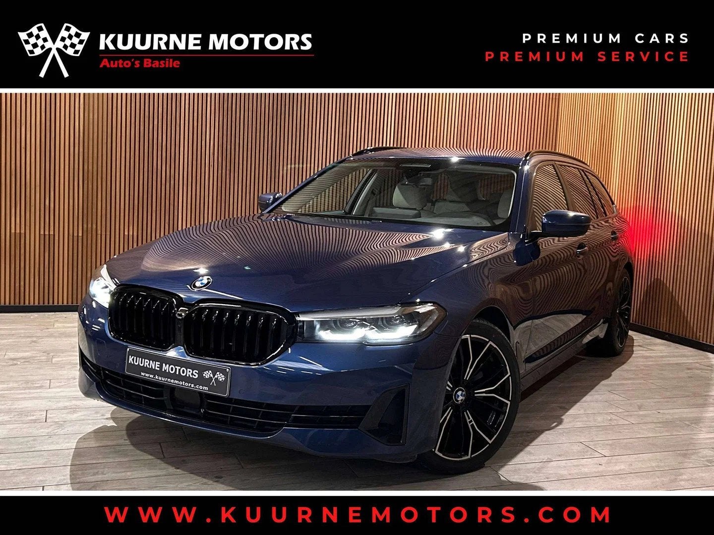BMW 5 Serie 518 dA Touring Alu19"/Acc/Led/Pdc/Cam/Leder/Verw, Cuir, Entreprise, 5 portes, Automatique