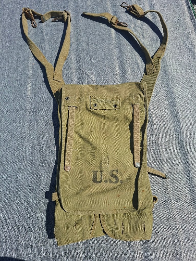 AVERSACK M-1928 C. Laganas Shoe Co. 1942 , WASSERIJ, Verzamelen, Militaria | Tweede Wereldoorlog, Ophalen of Verzenden, Landmacht